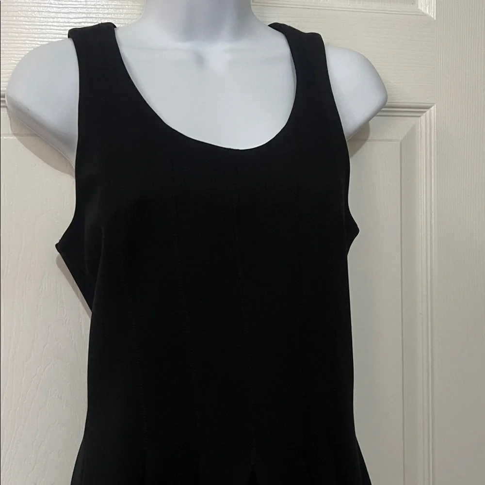 J. Crew Knit Fit Flare Black Dress EUC retail $98 - Picture 2 of 5
